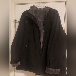 Women's  Black Jacket with Gray Lining
